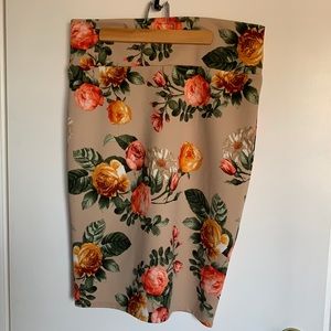 Floral lularoe pencil skirt